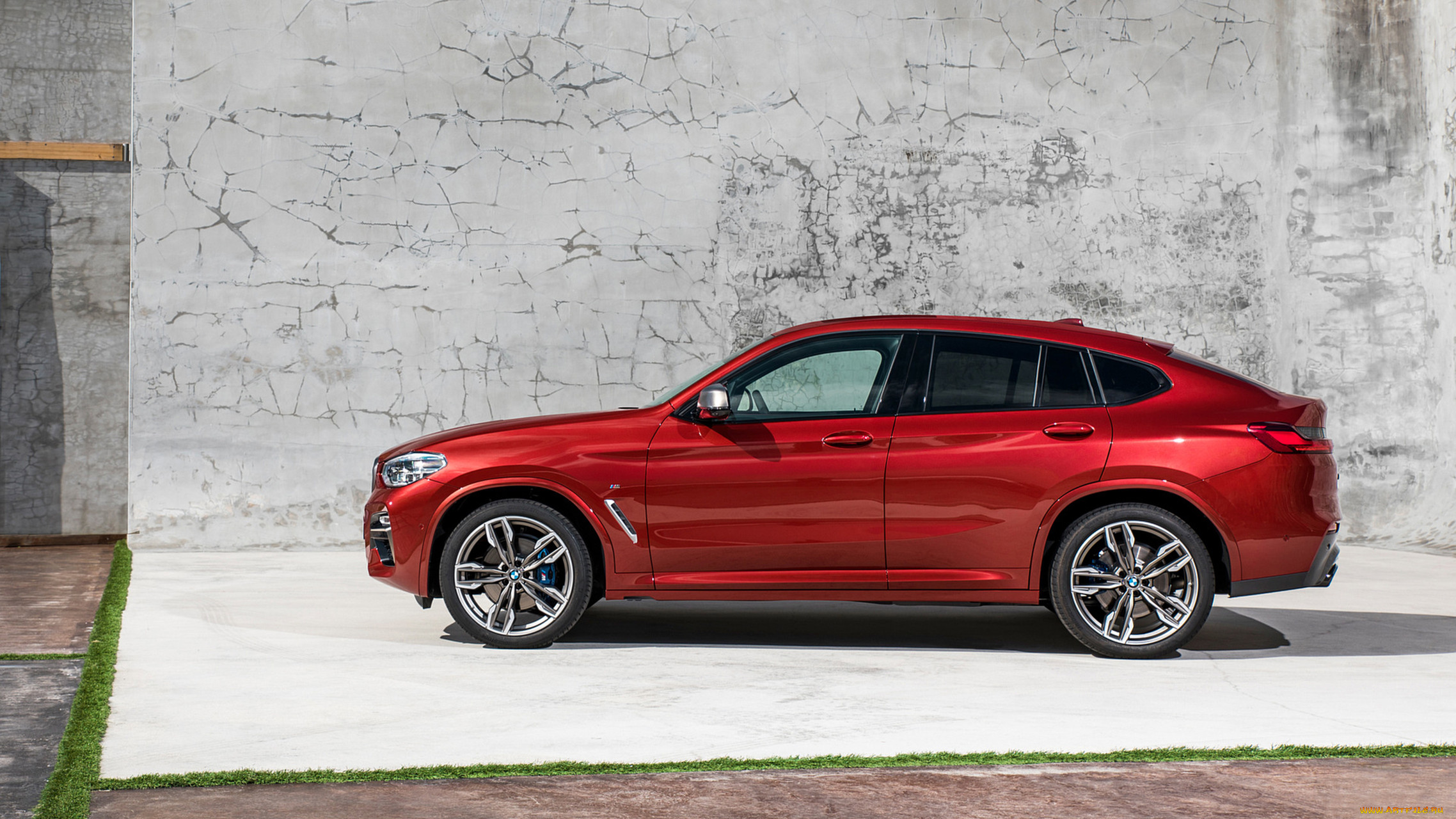 bmw x4 m40d 2019, , bmw, x4, m40d, 2019, red